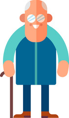 Man guy cute flat simple character