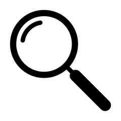 magnifying search glass isolated on white