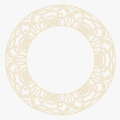 Decorative circular ornament.