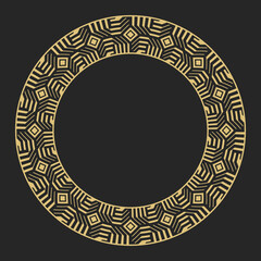 Decorative circular ornament.