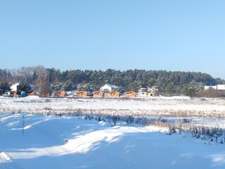 landscape with snow