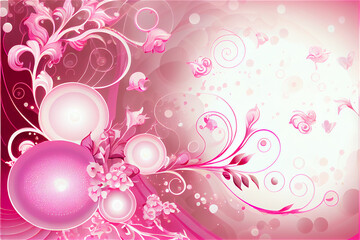 Lovely fantasy pink background in soft pastel tones