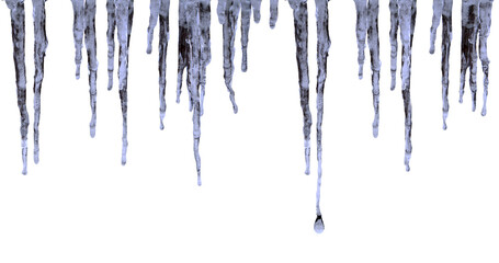 Blue cold Icicles