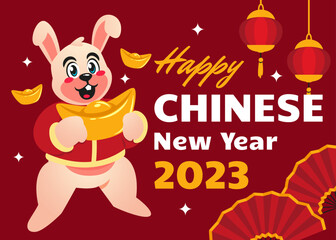  flat chinese new year greeting cards
