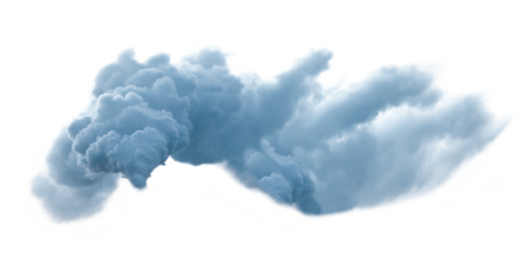 Blue unhealthy smoke