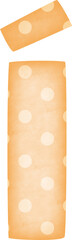 Uppercase Letter Í Polka Dot alphabet in orange tone