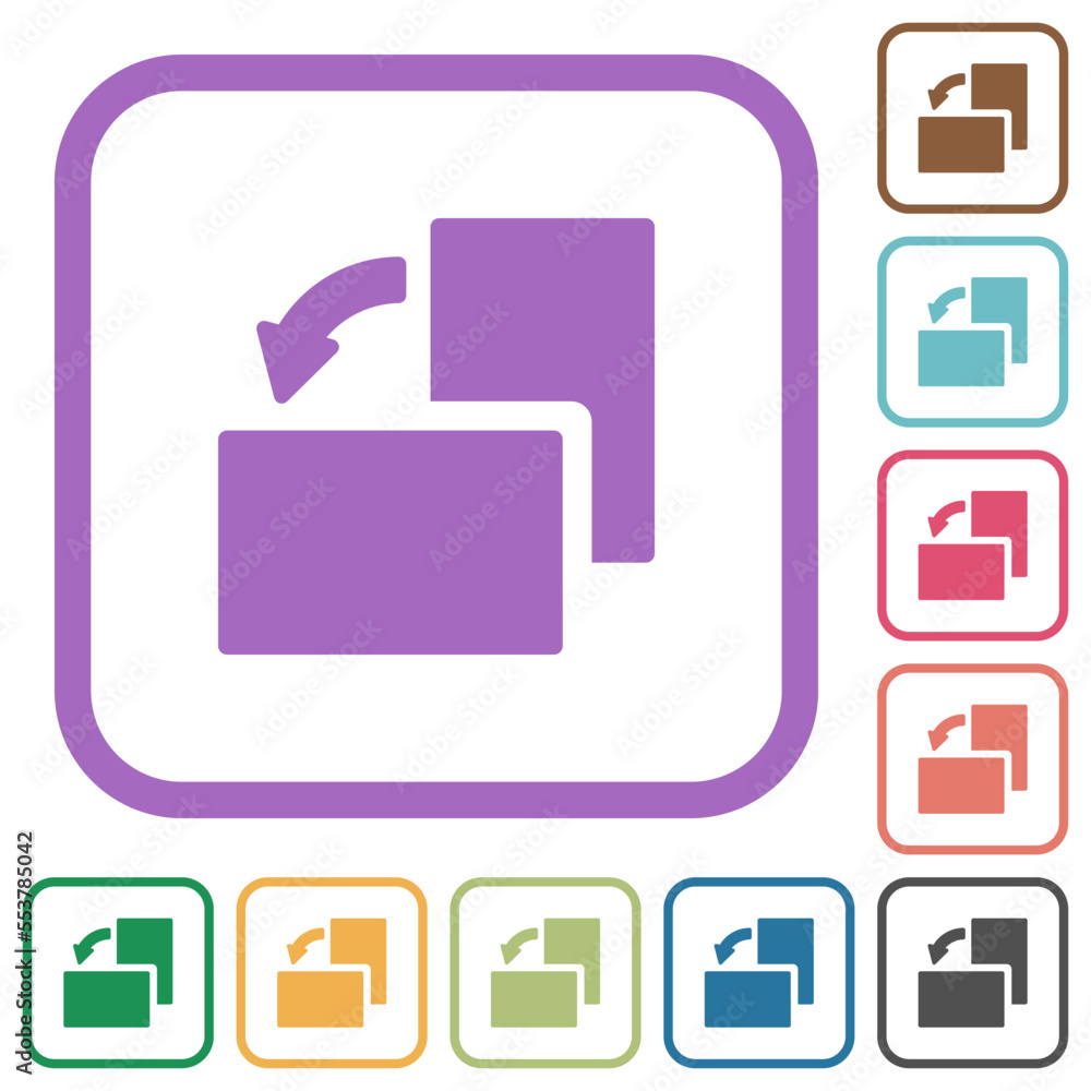 Poster rotate left solid simple icons