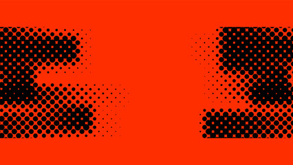 Halftone background vector, abstract backdrop design with two tone pattern and copy space for edit your content
