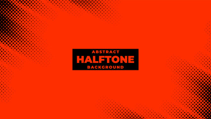 Halftone background vector, abstract backdrop design with two tone pattern and copy space for edit your content