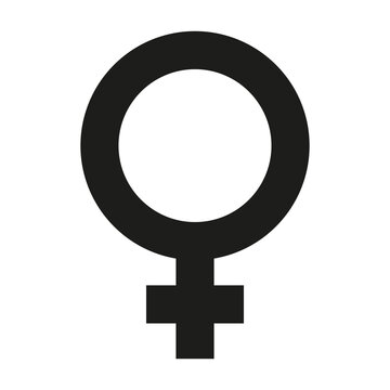 woman or female symbol icon. Gender vector illustration