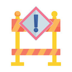 caution barrier icon