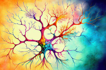 Neurons, brain cells, neural network