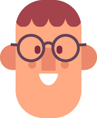 Man face cartoon avatar