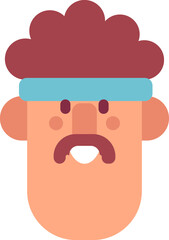 Man face cartoon avatar
