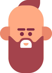 Man face cartoon avatar