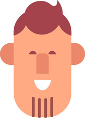 Man face cartoon avatar