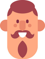 Man face cartoon avatar
