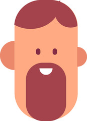 Man face cartoon avatar