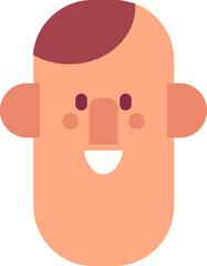 Man face cartoon avatar