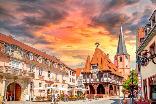 Rathaus, Altstadt, Michelstadt, Hessen, Deutschland 