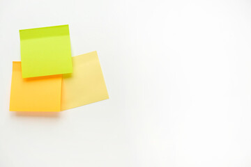 Multi-colored blank note papers. Sticker for notes with place for your text
