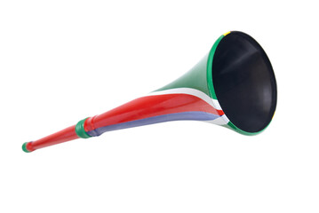 Vuvuzela football horn in PNG isolated on transparent background