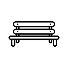 bench icon flat trendy popular simple