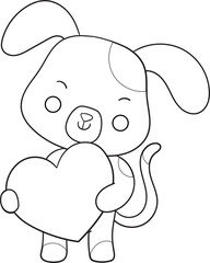cute san valentine character