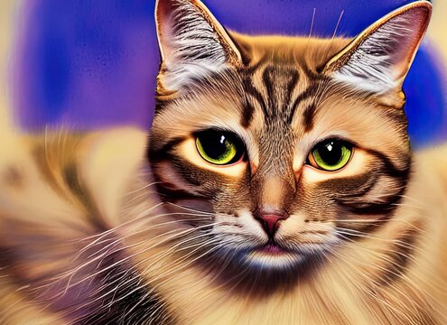 Wichien Maat Cat Breed Artist Depiction.