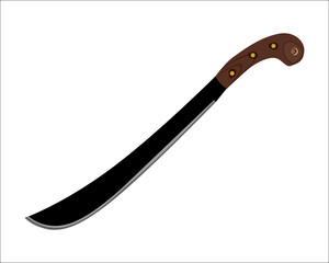 Obraz premium Machete with Heavy Duty Construction for Gardening, Agriculture, Bushcraft, Hunting and Outdoor