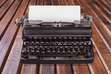 A vintage retro typewriter for writing on desk