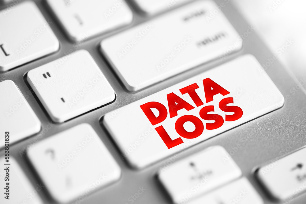  data loss - error condition in information systems in which information is destroyed by failures or 
