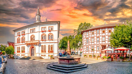 Altstadt, Lich, Hessen, Deutschland 