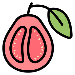 guava line filled icon