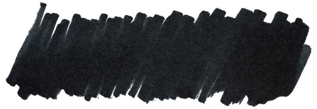 Black marker paint textures. Stroke isolated on transparent background