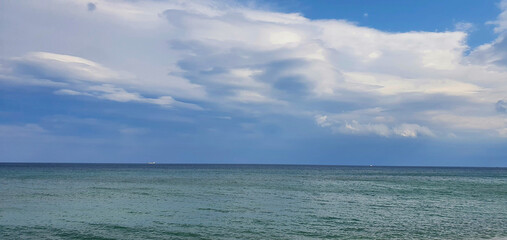 clouds over the sea