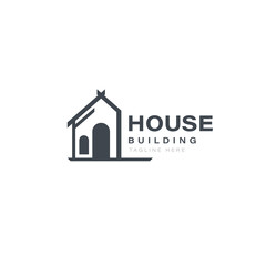 House building logo vector design template