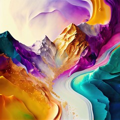 marble abstract liquid mountains 