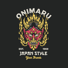 Onimaru illustration vector, Tee graphics.