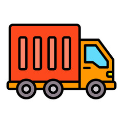 Truck Filled Line Icon