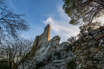 Aiguèze et son chateau, dans le Gard
