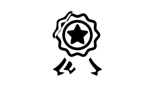 reliable business ethics glyph icon animation