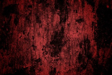A textured background featuring deep red tones with a distressed, grunge appearance. The surface shows scratches and uneven patterns, creating a vintage feel.