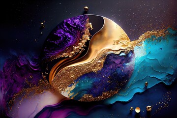 galaxy marble abstract texture wallpaper, background