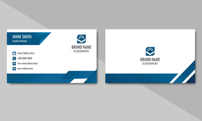 modern business card template featuring geometric shapes business card professional business or visiting card design