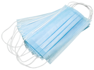 Prevent coronavirus. Medical protective face mask