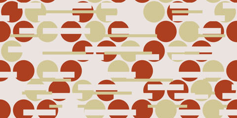 Textile pattern from circles. Vector for print seamless, pattern for stylish design of surfaces. Stylish seamless pattern of circles.