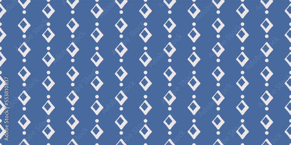 Poster Simple rhombuses and dots polka dots. Vector for print seamless, pattern for stylish design of surfaces.