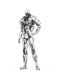 master robot in white background