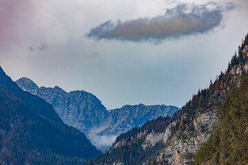 Saalfelden Steinernes Meer: Berge mit Wolken